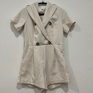 SHEIN Elegant Cream Blouse